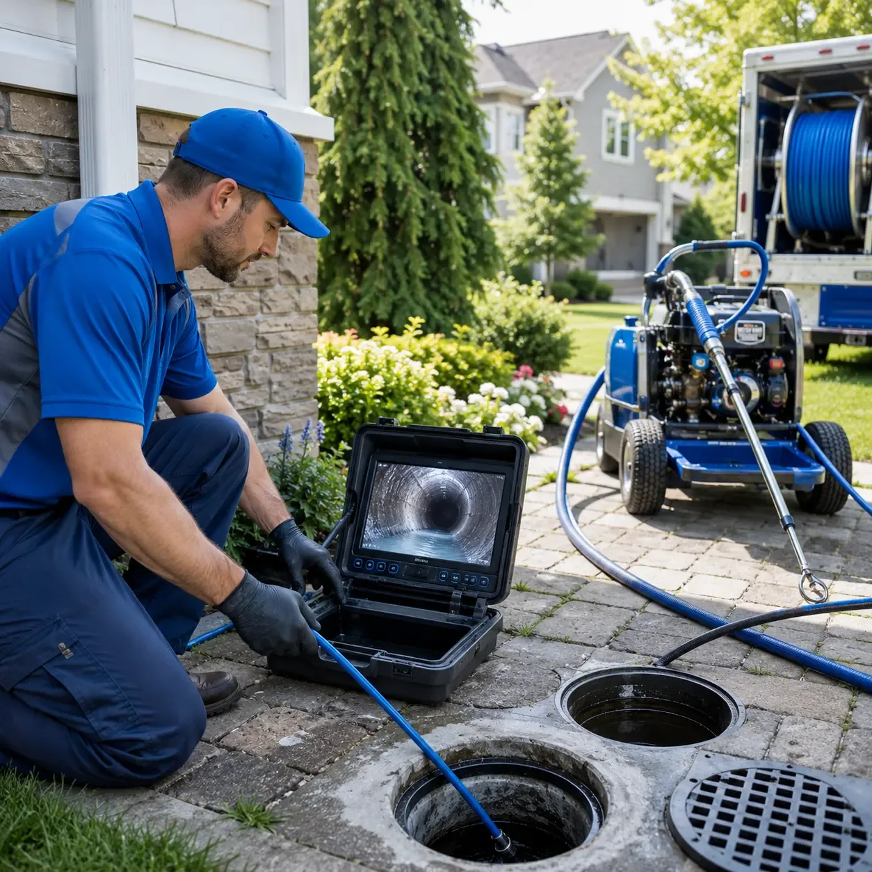 Outdoor drain cleaning professionals serving Water Valley, TX