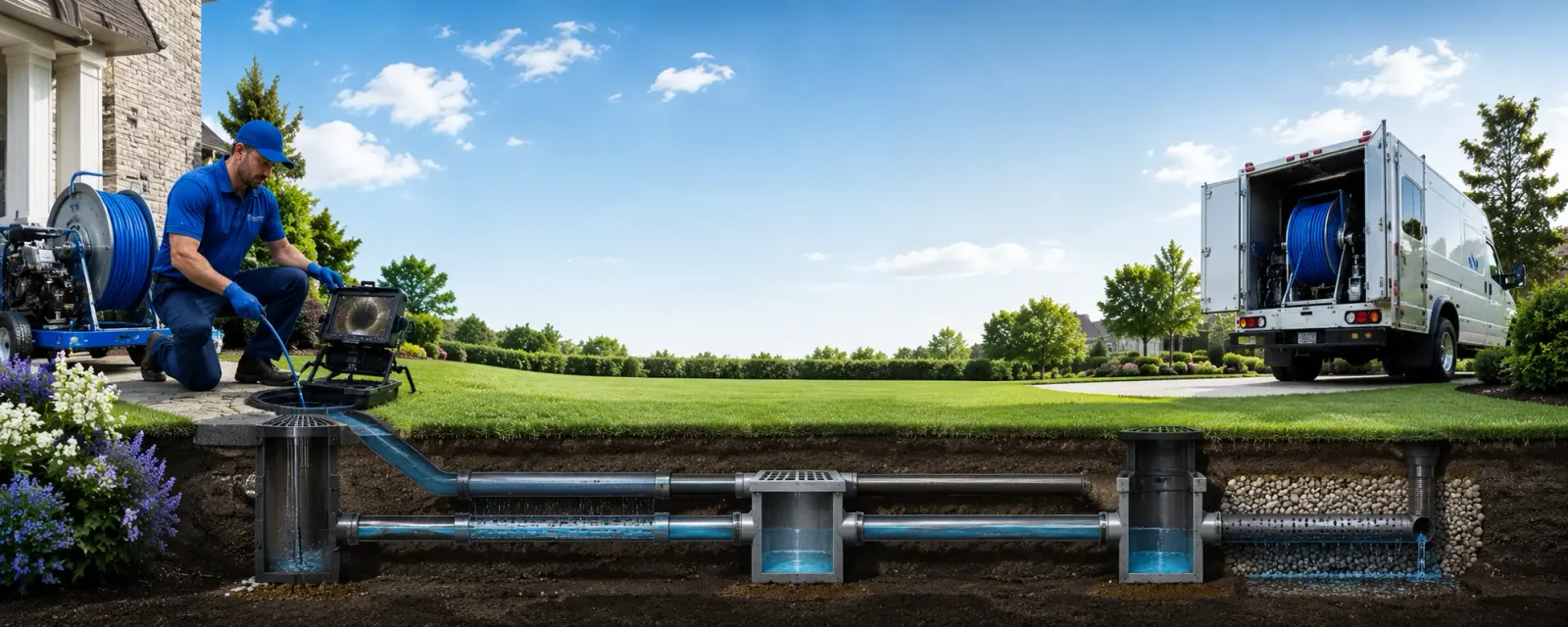 Outdoor drain cleaning information for Water Valley, TX